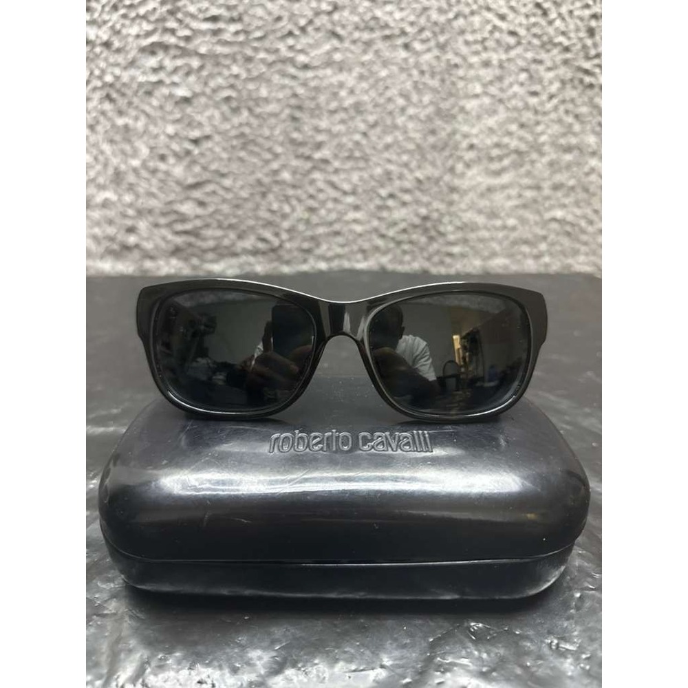 Montblanc‎ Polarize Sunglasses Black Womens MB371S 01B 57-17 140 w/ Leather Case